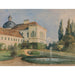 Reproduction of the painting Park of the castle with fountain - Marie Egner