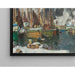 Reproduction of the painting Among the fishing boats in Svolvær, study of the Lofoten - Anna Boberg