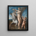 Saturne and Philyra - Parmigianino — framed artwork on a wall