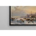 Reproduction of the painting of Skaters on the IJ, Amsterdam - Nicolaas Johannes Roosenboom