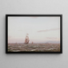 a Gray Morning off Arran - Patrick Downie — framed artwork on a wall
