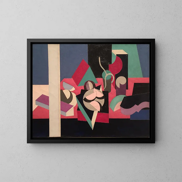Objects on a table - Patrick Henry Bruce — framed artwork on a wall