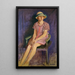 Portrait of Biddy Campbell, daughter of the 2nd Lord Glenavy - Patrick Joseph Tuohy — framed artwork on a wall