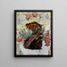 Large Tortoiseshell by Paul-André Robert — framed natural history art print on a wall