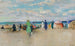 Beach scene at Trouville - Paul-Élie Gernez — artwork view