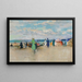 Beach scene at Trouville - Paul-Élie Gernez — framed artwork on a wall