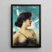 Retrato de una dama en Diana también llamada Una belleza en violeta - Paul-François Quinsac — cuadro enmarcado en la pared