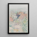 View of Homberg on the Efze on flowering trees - Paul Baum — framed artwork on a wall