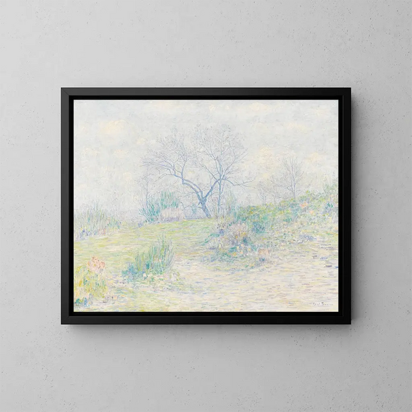 Álamos en primavera - Paul Baum — cuadro enmarcado en la pared