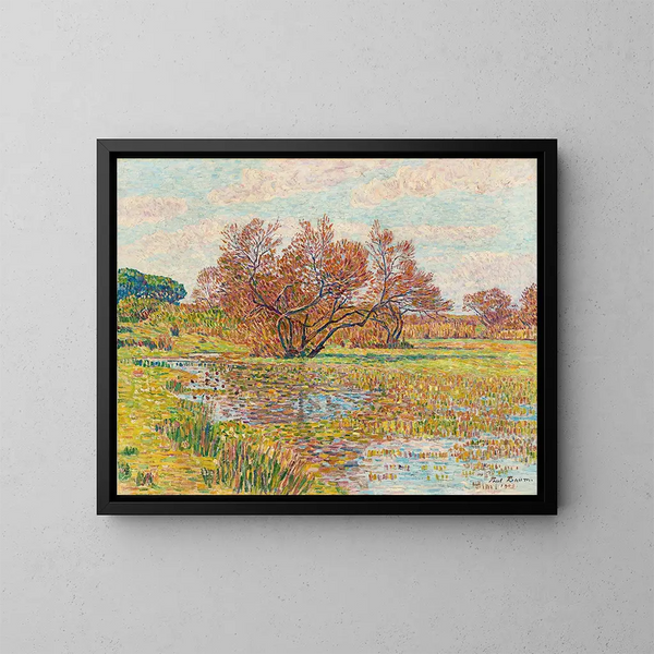 Paisaje en Arles - Paul Baum — cuadro enmarcado en la pared