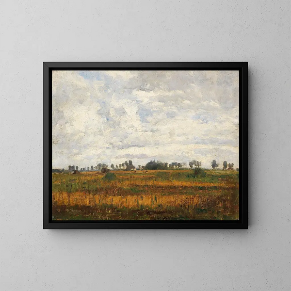 Paisaje de turberas cerca de Dachau - Paul Baum — cuadro enmarcado en la pared