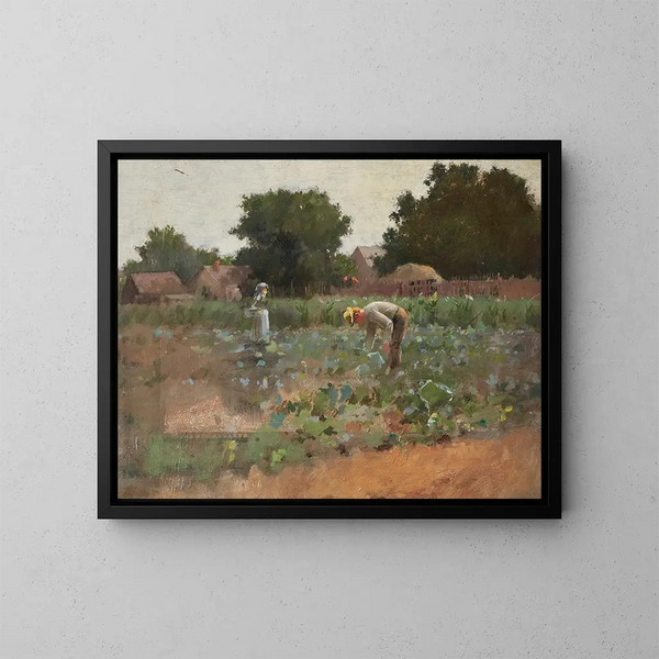 Campo de coles - Paul Cornoyer — cuadro enmarcado en la pared