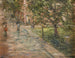 Escena callejera bajo la lluvia - Paul Cornoyer — vista de la obra