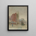Escena callejera - Paul Cornoyer — cuadro enmarcado en la pared