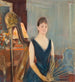 Harpista sentada con un abanico - Paul César Helleu — vista de la obra