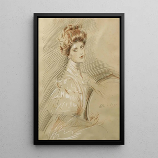 Paul Csar Helleu - Portrait De Femme.webp
