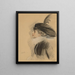 Retrato de Belle da Costa Greene - Paul César Helleu — cuadro enmarcado en la pared