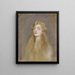 Retrato de Mlle Blanche de Pas - Paul César Helleu — cuadro enmarcado en la pared