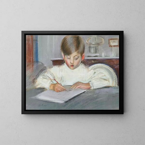 El curso de dibujo - Paul César Helleu — cuadro enmarcado en la pared
