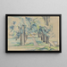 Allée de marronniers au Jas de Bouffan - Paul Cézanne — framed artwork on a wall