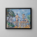 Baigneurs - Paul Cézanne — cuadro enmarcado en la pared
