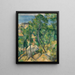 Vista al mar en L'Estaque - Paul Cézanne — cuadro enmarcado en la pared
