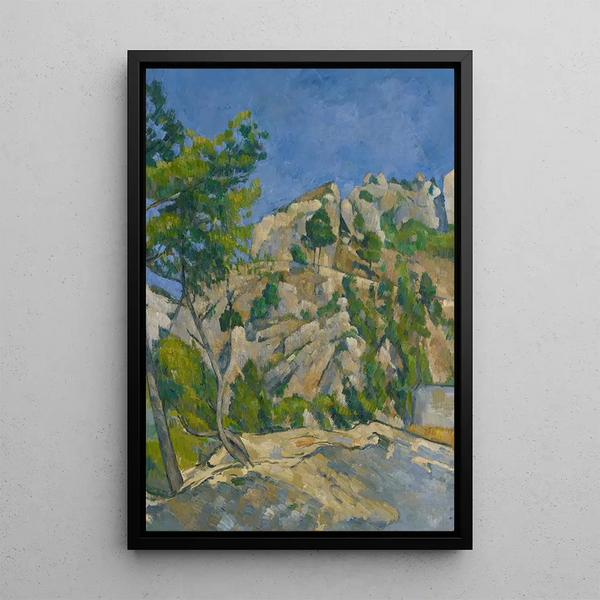 Fondo del barranco - Paul Cézanne — cuadro enmarcado en la pared