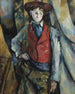 Boy in a Red Waistcoat - Paul Cézanne — artwork view