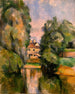 Casa de campo junto a un río - Paul Cézanne — vista de la obra