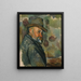 Coiffure con sombrero de Cézanne - Paul Cézanne — cuadro enmarcado en la pared