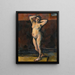 Mujer desnuda de pie - Paul Cézanne — cuadro enmarcado en la pared