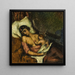 la mujer amamantando a su hijo - Paul Cézanne — cuadro enmarcado en la pared