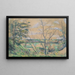 En el valle del Oise - Paul Cézanne — cuadro enmarcado en la pared