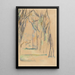L'Allée des marronniers au Jas de Bouffan - Paul Cézanne — cuadro enmarcado en la pared