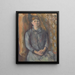 Madame Cézanne - Paul Cézanne — cuadro enmarcado en la pared