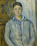 Madame Cézanne in Blue - Paul Cézanne — artwork view