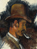 Hombre con pipa - Paul Cézanne — vista de la obra