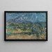 Mont Sainte-Victoire - Paul Cézanne — cuadro enmarcado en la pared