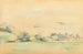 Landscape painting by the water's edge - Paul Cézanne — artwork view