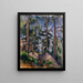 Pins y rocas - Paul Cézanne — cuadro enmarcado en la pared