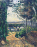 Camino que lleva al lago - Paul Cézanne — vista de la obra
