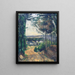 Camino que lleva al lago - Paul Cézanne — cuadro enmarcado en la pared