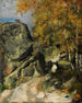 Roches dans la forêt Fontainebleau - Paul Cézanne — vista de la obra