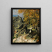 Roches dans la forêt Fontainebleau - Paul Cézanne — cuadro enmarcado en la pared