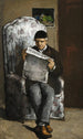 The artist's father reading L'Événement - Paul Cézanne — artwork view