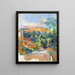 El giro de la carretera - Paul Cézanne — cuadro enmarcado en la pared