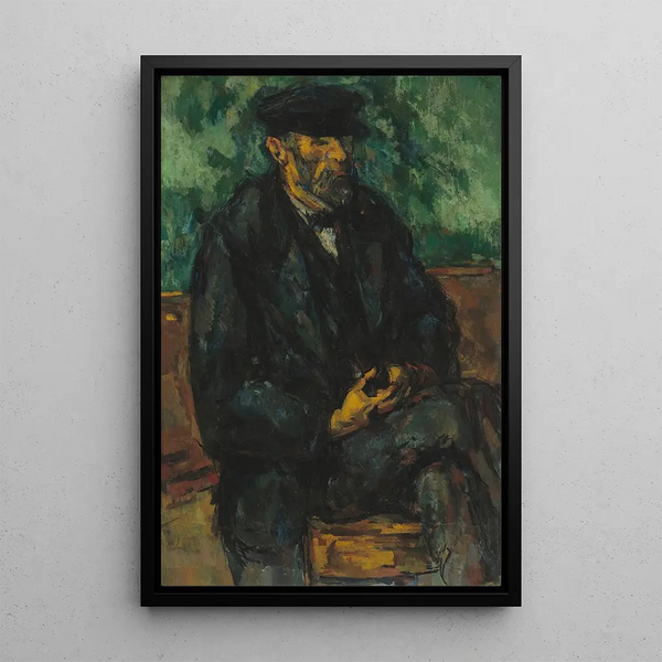 El jardinero Vallier - Paul Cézanne — cuadro enmarcado en la pared