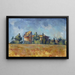 La casa de las palomas de Bellevue - Paul Cézanne — cuadro enmarcado en la pared