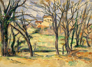 Paul Czanne - Trees and Houses Near the Jas de Bouffan.webp