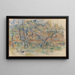 Trees and House in Provence - Paul Cézanne — framed artwork on a wall